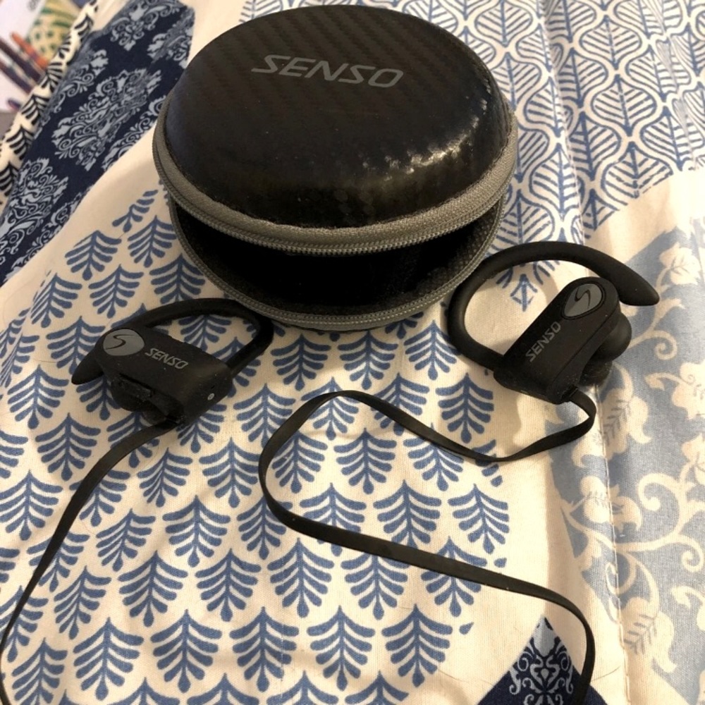 Senso Over-Ear Earbud Headphones for Gym / Working Out w/ Carrying Case android